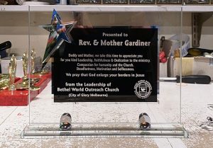 Engraved Glass Award - 1